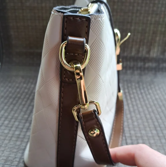 NWOT Brown and white bucket bag - Picture 4 of 6